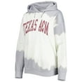 thumbnail image 2 of Women's Gameday Couture White/Gray Texas A&M Aggies For the Fun Double Dip-Dyed Pullover Hoodie, 2 of 3