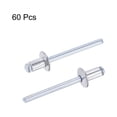 thumbnail image 4 of Unique Bargains 5mm Diameter 8mm Grip Length Silver Tone Aluminum Blind Rivets 60 Pack, 4 of 4