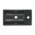 thumbnail image 3 of 18 inch Ceramic Vanity Sink Top in Matte Black, 3 of 8