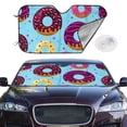 thumbnail image 2 of Kdxio Donuts Print Windshield Sun Shade,UV Rays and Sun Heat Protection,Sunshade for Car Windshield,Car Shade Front Windshield - Medium, 2 of 6