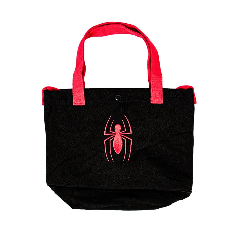 MARVEL- Embroidered Shopping Bag,Black - MINISO