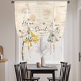 thumbnail image 3 of White Daisy Balloon Curtains for Bedroom/Front Door/Bathroom, Spring Floral Elegant Pastoral Botanical Bees Tie Up Curtains 63 Inch Length Light Filtering Kitchen Curtains Shades for Windows 46"x63", 3 of 8