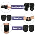 thumbnail image 5 of Motoforti 6pcs Cycling Wrist Support Guard Elbow Knee Pads Black Bike Riding Protective Gear, 5 of 7