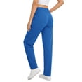 thumbnail image 4 of Fantaslook Womens Pants Stretch Knit Casual Lounge Pants Drawstring Athletic Work Pants with Pockets, 4 of 10
