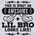 thumbnail image 2 of CafePress - Awesome Little Brother Infant Bodysuit - Cute Infant Bodysuit Baby Romper - Size Newborn - 24 Months, 2 of 3
