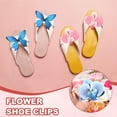 thumbnail image 5 of Uxcell Flower Shoe Clips, 2 Pcs Removable Decorative Shoe Clips Butterfly Orchid Accessories for Women, Light Pink, 5 of 7