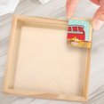 thumbnail image 1 of WEUVEB 4Pcs Wooden Wood Tray Square Tray For Organize Building Blocks And Children, 1 of 8