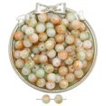thumbnail image 1 of Cuentas de vidrio con forma de hielo a través de tinta que florecen con cuentas de oro, cuentas de vidrio hechas a mano, collar, pulsera, cadena, joyería, cuentas sueltas, accesorios, 1 of 5