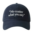 thumbnail image 1 of GDREDA Baseball Caps for Men Big Head Round Baseball Cap Four Seasons Embroidered Face Small Wide Curved Cap，Navy, 1 of 3