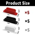 thumbnail image 2 of 15 Pack Adhesive Pencil Holder for Desk, Silicone Pen Holder for Wall Clipboard, Pencil Holders for Classroom Teacher Supplies, Black White Red, 2 of 7