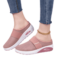 thumbnail image 3 of Domzle Slip-On Mules Sneakers for Women 2026 Backless Knit Comfortable Lightweight with Arch Support Walking Shoes for Travel House Office Pink 42, 3 of 7