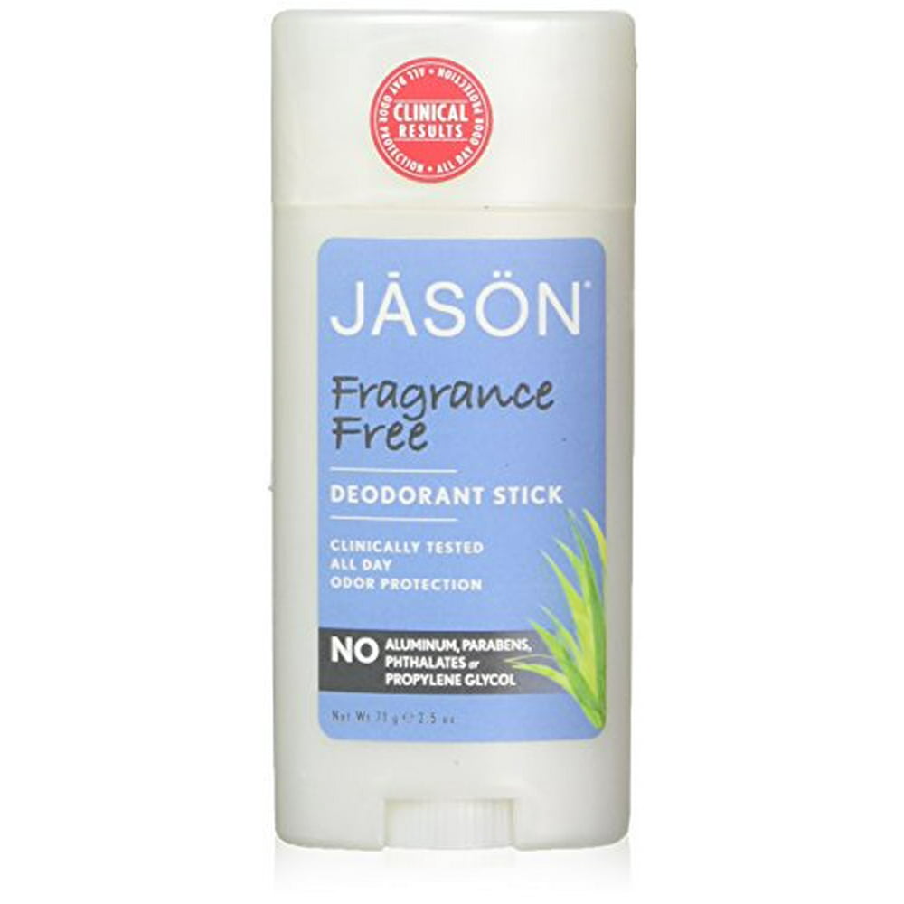 Jason Deodorant Stick Natural Fragrance Free 2.5 oz