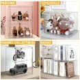 thumbnail image 3 of Gamic Large Acrylic Figure Display Case 2 Tier Adjustable Display Case for Collectibles with Magnetic Door Clear Stackable Display Box for Figures Showcase, 3 Pack, 3 of 4