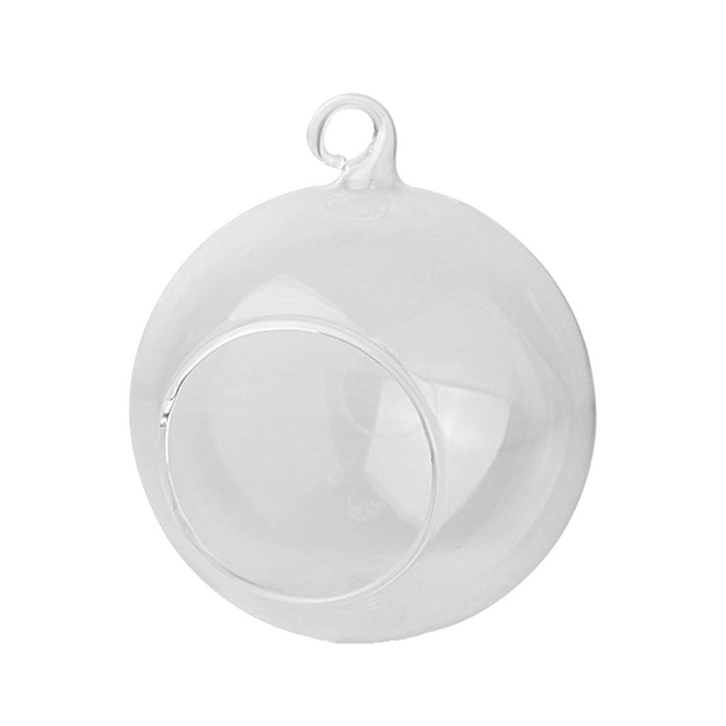 8cm_Round Glass Ball Tea Light Holder Candle Sand Micro Landscape Bottle 