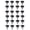 A, variant on Practical Adjustable Furniture Feets 24 Pack M6Threaded Leveling Screws for Uneven Floor Chair Leg Stabilizers