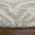 thumbnail image 3 of SAFAVIEH Ebony Liana Geometric Area Rug, Grey/Ivory, 6' x 6' Round, 3 of 10