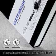 Hapric Sketch Hardcover Sketch Book, 8.5x11 in, 160 Pages