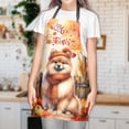 thumbnail image 3 of Happy Thanksgiving Pomeranian Give Thanks Fall Beanie Scarf Welcome Apron Pom Dog Lover Gifts for Cooking Grilling Baking Painting Gardening - 00020, 3 of 5