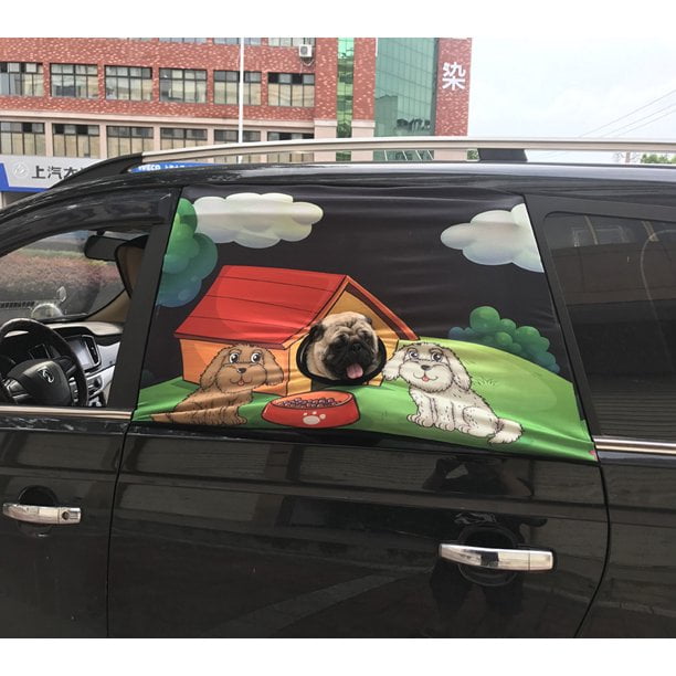 Foldable Car Visor Cover Window Sun Shade Pet Dog Cat Hang Out Car Window Shade 