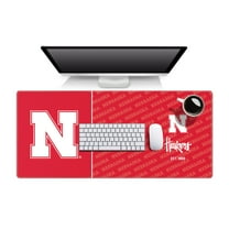 YouTheFan NCAA Nebraska Cornhuskers Logo Series Desk Pad