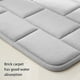 thumbnail image 5 of Alfombras de baño de espuma de memoria a rayas gruesas, alfombras de baño suaves absorbentes de terciopelo, fondo antideslizante, alfombra lavable a máquina, decoración de habitación de baño, para lav, 5 of 7