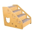 thumbnail image 2 of predolo Foldable Dog Stair Sturdy Pet Steps Ladder Anti-skid MDF for Small Dogs Ramp for 4 Tier, 2 of 8