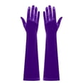 thumbnail image 4 of Roncen Ladies' Fashion Satin Velvet Evening Long Bag Gloves, 4 of 4