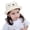 1-White24, variant on UPF 50+ Fedora Hat for Girls Cute Cat Embroidery Seaside Outdoor Sun Caps