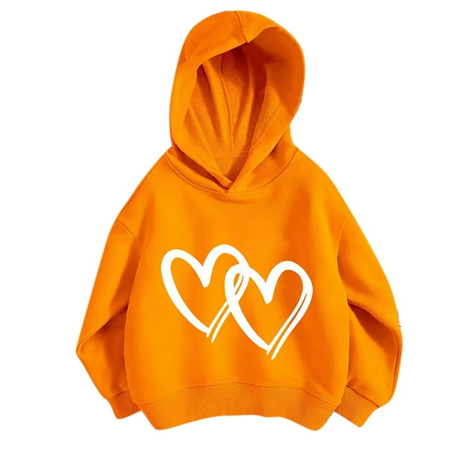 Besolor Chandails à Capuche pour Bébés Filles Manches Longues Imprimé Graphique Mignon Tenues Décontractées pour Enfants
