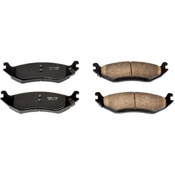 Rear Brake Pad Set - Compatible with 2011 - 2018 Ram 1500 2012 2013 2014 2015 2016 2017