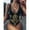 Black, variant on YEAHITCH 1 Piece Swimsuit,Juniors Swimwear,Swimwear Clearance,One-Piece,Mid WaistBlack,S