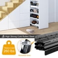 thumbnail image 5 of 23.6"-57.1" Cabinet Drawer Slides, Concealed Pull Out Drawer Slides, Full Extension Drawer Runners, 264LB Load Capacity,1 Pair,Black, 5 of 9
