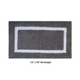 thumbnail image 5 of Better Trends 3 Piece Bathroom Rugs Set 100% Cotton Soft Bath Mat Water Absorbent, Reversible, Machine Washable for Home, Bathroom Decor Toilet Base Contour Mat, Hotel Multi Collection - Gray/White, 5 of 7