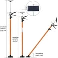 thumbnail image 2 of 4 Pack Adjustable Support Pole Set in Steel, Extends from 45 to 114 Inch, Jacks, Cargo Bars, and Installing Cabinets, 2 of 10