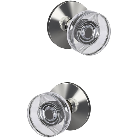 Schlage FC21DAW625KIN Custom Dawes Passage & Privacy Door Knob Set - Chrome