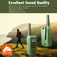 thumbnail image 4 of Ozark IPX4 Weatherproof 22-Channel Two-Way Walkie Talkies, 2 Pack, 4 of 10