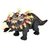 Mnycxen Walking Triceratops Dinosaur Figure With Lights Sounds Real Movement Kids Toy