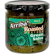 Arriba Mild Fire Roasted Mexican Green Salsa, 16 oz (Pack of 6)