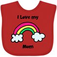 thumbnail image 3 of Inktastic I Love my Mom Boys or Girls Baby Bib, 3 of 4