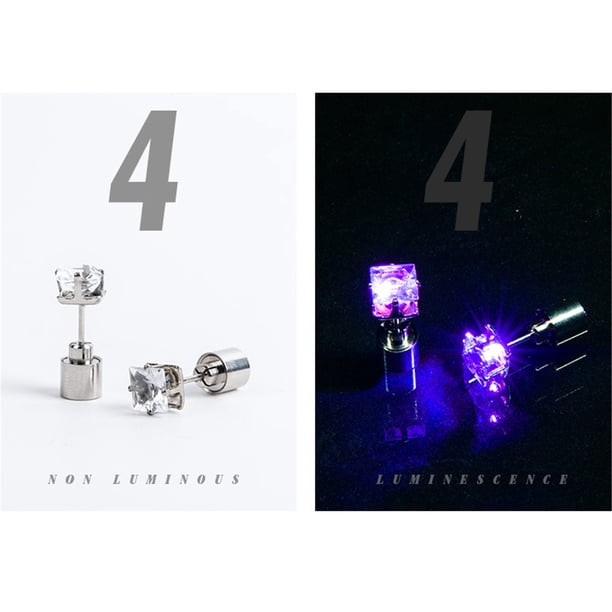 Fiudx Hermosos Pendientes Led Luminosos, Joyería para Fiesta.