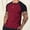 Red, variant on Men's Polo Shirt - Short Sleeve Button Solid Color Casual Stylish Design for Casual Daily Wear or Outdoor Activities