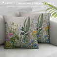 thumbnail image 3 of Nawypu  Decorative Throw Pillow Covers  Wild Flowers Pillow Covers, Spring Plant Pillowcase Soft Solid Square Cushion Case for Living Room Couch Bed Sofa, 3 of 5