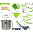 thumbnail image 6 of Supa Ant 20 Qt. Stainless Steel Water Bath Canning Pot with Canning Supplies Starter Kit - Food Grade Canning Ladle, Measuring Cups,Funnel,Tongs,Jar Lifter& Wrench,Lid Lifter,Bubble Popper,90x Labels, 6 of 7