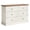 brown white, variant on Modern 6-Drawer Dresser - 46.7 Inch Wide Storage Organizer with Smooth Gliding Drawers, Anti-Tip Device, for Bedroom, Living Room, Nursery, and Entryway, white