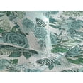thumbnail image 3 of Ambesonne Floral Design Quilted Bedspread Set 3 Pcs, Greenish Rose Flowers, Twin, Sea Green Mint Green, 3 of 4