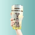 thumbnail image 3 of Cute Italian Greyhound Loves Dad Happy Father's Day 30oz Stainless Steel Tumbler Insulated Cup with Lid Greyhound Dog Lover - 12008, 3 of 5