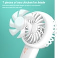 thumbnail image 3 of Ventilador de mano Advancent portátil recargable 3 velocidades silencioso Blanco con luz, 3 of 6