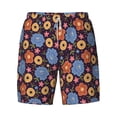 thumbnail image 4 of Lsque Mens Swim Trunks Leaves Flower Pattern - Bathing Suit Compression Liner - Beach Swim Shorts Swimwear - (S-3XL) - Stretch Quick Dry -3X-Large, 4 of 9