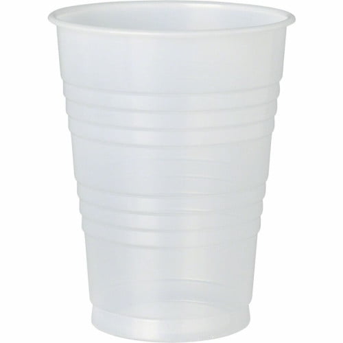 Dart Y14 14 oz Conex Galaxy Translucent Plastic Cups with Ribbed Wall | 1,000/Case