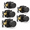 Matte Black-Passage-5, variant on Matte Black Passage 5 Pack Interior Door Knobs for Hallways and Closets